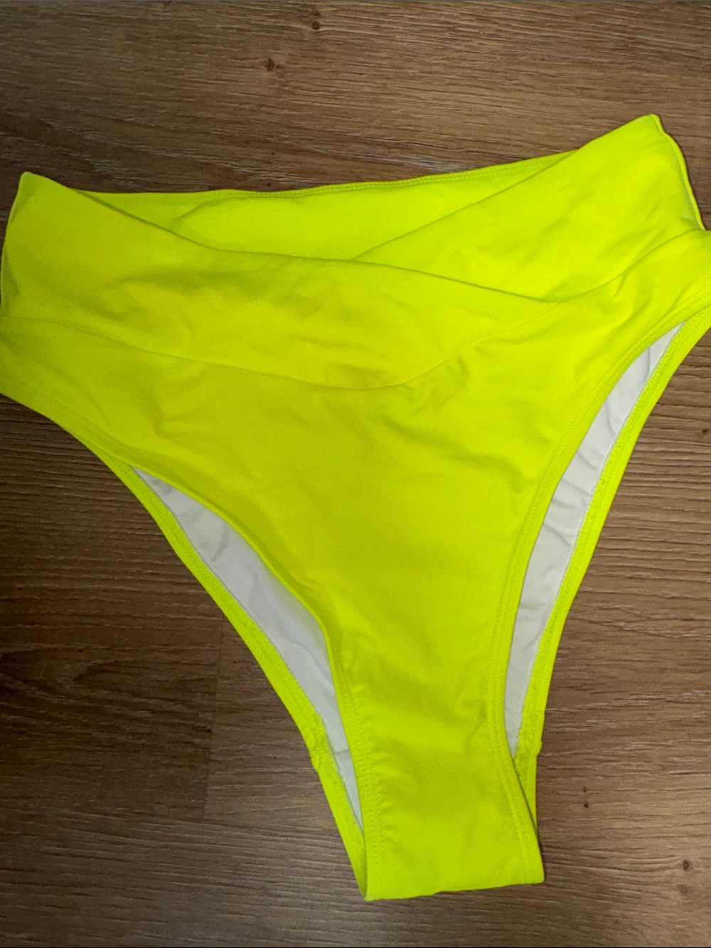 OFFERS OPEN! Small HALARA Neon Yellow High-Waist Swim Bottom swimsuit bikini